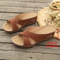 thumbnail image 6 of Willtoo Sandals for Women Comfort Flat Shoes Orthopedic Slides Flip Flops Leather Sandals Flat Casual Slippers, 6 of 7