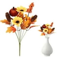 thumbnail image 4 of Hilingoto Artificial Flowers Clearance! Household Imitation, Grebest Floral Decor Fall Artificial Flower Bouquet Realistic Silk Sunflower Halloween Thanksgiving Festival Indoor Outdoor, 4 of 9