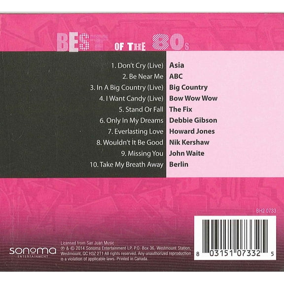 Virgin Records The Best 80's Album In The World (CD)