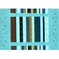 thumbnail image 1 of Ahgly Company Indoor Rectangle Abstract Light Blue Contemporary Area Rugs, 7' x 10', 1 of 4