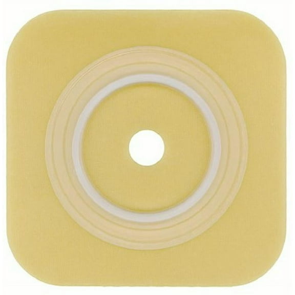 Sur-Fit Natura Colostomy Barrier Trim to Fit, Extended Wear Durahesive, Without Tape 1-3/4 Inch Flange Hydrocolloid 1 to 1-1/4 Inch Stoma 4 X 4 Inch, 413155 - Pack of 10