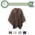 thumbnail image 1 of Perfect Fit Serta Heated Snuggler Wrap Throw - with 5 setting controller Chocolate electric-blankets, 50 x 60",, 1 of 1