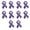 Purple, variant on 10pcs Fashion Ribbon Brooches Cancers Awareness Brooch Pin Ribbon Shape