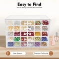 thumbnail image 4 of DUYIWAA 5 Layers Nail Art Supplies Display Organizer 120 Grids Acrylic Nail Art Storage Box Display Tray, 4 of 24