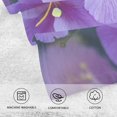 thumbnail image 3 of Coolnut Hand Towels Bouquet Purple Flower 2 PCS, Cotton Bath Towels Drying Face Hands Body Decorative Water Absorbent Lightweight Washcloth for Bathroom Ktichen Travel Gym, 16"×28", 3 of 6