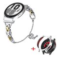 thumbnail image 1 of For Samsung Galaxy Watch 5 40mm Watch Band Bead Decor Strap with PC Protective Case+Watch Frame, 1 of 3