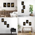 thumbnail image 4 of Cuadro Decorativo Tríptico Vertical Canvas Revolution Hojas Doradas Set De 3 Cuadros 25x38 cm, 4 of 5