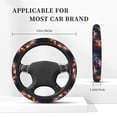 thumbnail image 3 of Cauagu Explosive Fluid Splash Art Print Car Steering Wheel Cover - Universal Car Accessory for Diverse Cars for Steering Wheel with a Diameter of 14.5"-15", 3 of 7