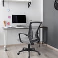 thumbnail image 6 of Lacoo Mid-back Mesh Office Chair Desk Chair Computer Task Chair with Lumbar Support and Armrest, Gray, 6 of 8