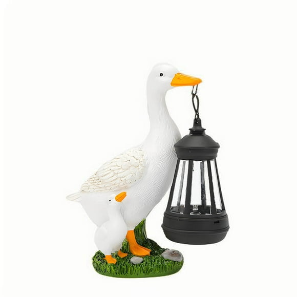 Tumotour Garden Decoration Solar Lights For Outdoor Resin Decorative Garden Figures Warm IP65 Solar Lantern For Outdoor Garden Hanging LED Lantern Solar Balcony