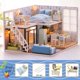 thumbnail image 1 of DIY Doll House Wooden Doll Houses Miniature Surprise Dollhouse Furniture Kit With LED Toys For Children Birthday Christmas Gift Gao Jinjia LED, 1 of 2