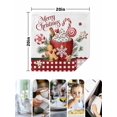 thumbnail image 4 of Merry Christmas Cloth Napkins Set of 8 Reusable Dinner Napkins, Ice Cream Snowflakes Candy Pine Needles Cocktail Napkin Washable Table Napkins for Wedding/Holiday Party/Baby Shower 20"x20", 4 of 7