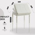 thumbnail image 2 of Adjustable Ottoman Pouf, 4 Height Position & 60 Degree Tilt Angle Adjustment Footrest Ottomans Footrest Foot Stools Pouffe Footstool for Under Desk for Living Room Home(Beige), 2 of 6