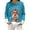 Sky Blue, variant on Festive Print Cozy Flannel Pullover Sweater For Casual Long Sleeve Crewneck Holiday Top Soft Warm Winter Knitwear