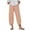 Pink1, variant on Diufon Linen Plus Size Pants for Women Solid Color Wide Leg Pants High Waist Pants with Pockets