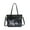 Black, variant on Japanese Ita Crossbody Bag - Large Capacity Kpop Tote with Clear Display Panel, PU Leather & Adjustable Strap