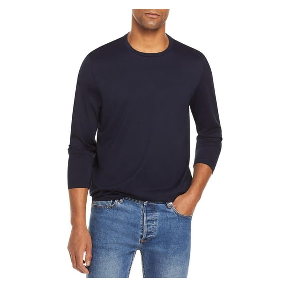 The Men's Store Mens Cotton Crewneck T-Shirt Navy S