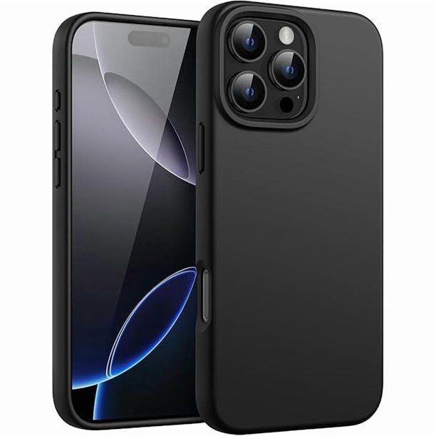 wonima11 JETech Liquid Silicone Case for iPhone 16 Pro 6.3-Inch, Silky Soft Touch Full-Body Protective Phone Case, Anti-Scratch Shockproof Cover with Microfiber Lining (Black)