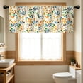thumbnail image 4 of Aoznliie Valance, Colorful Leaves Washable Light Filtering Valance Curtain for Kitchen Window, 54x18 inch 1 Panel Rod Pocket Curtain for Dining Room, 4 of 7