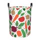thumbnail image 1 of Fotbe Vegetables Cesto de Ropa con Asas, Cesto Impermeable de Gran Capacidad, Bolsa de Lavado para Dormitorio, Cesto de Ropa con Ruedas y Asas-Small, 1 of 6