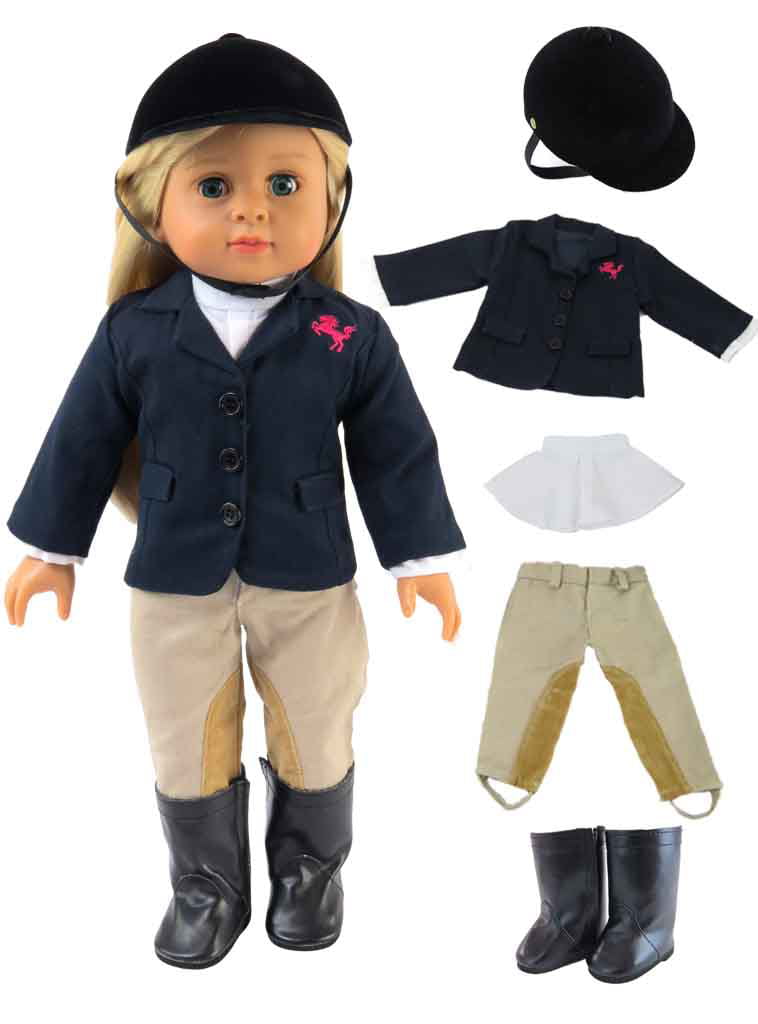 18 inch doll horse riding outfit