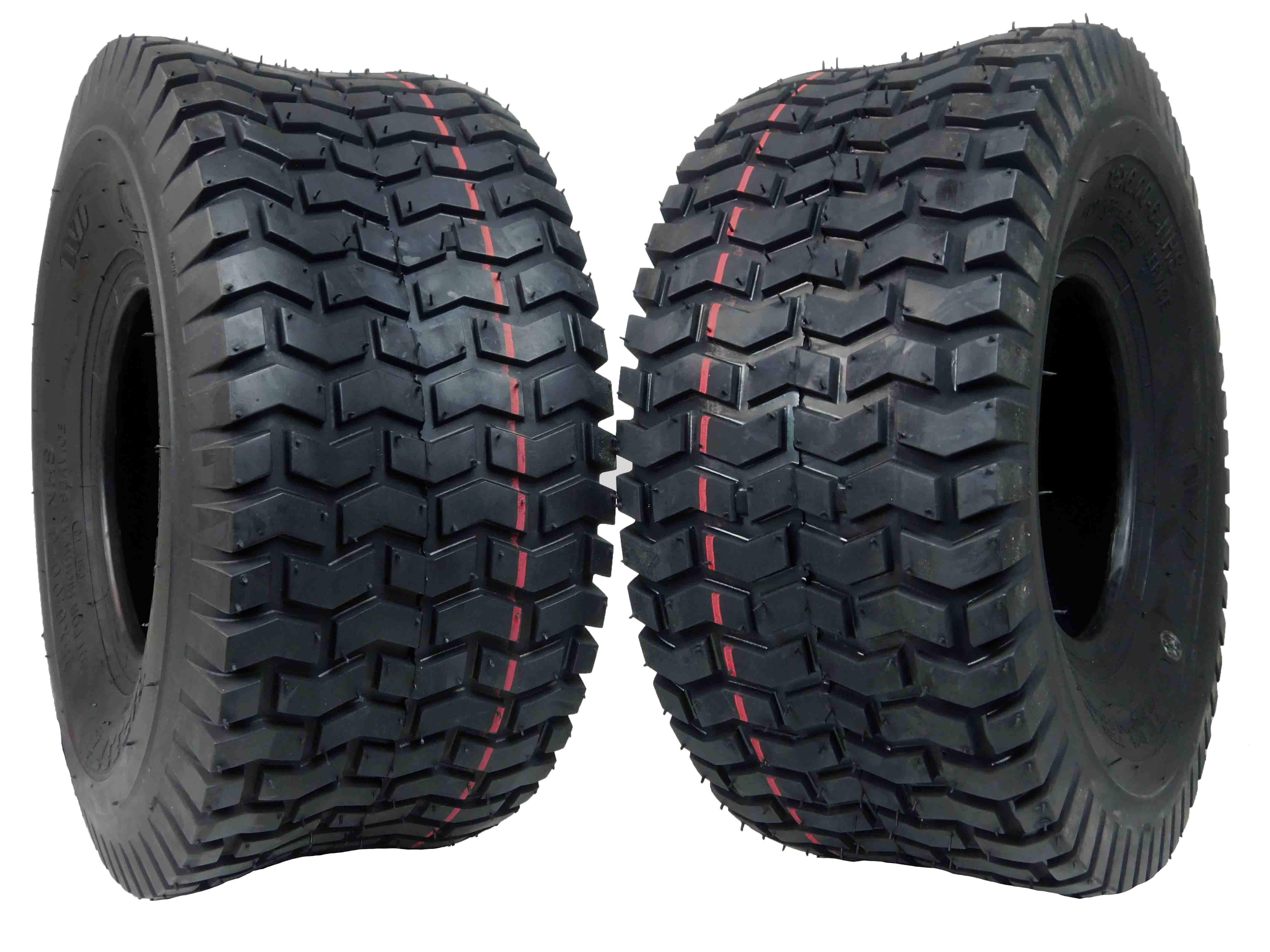 Details about   2 Pack MASSFX 15x6-6 Lawn mower Tires 15x6-6 15x6x6 4PLY 6mm Tread Depth 