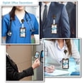 thumbnail image 3 of MM Floral Bookshelf Lanyards for ID Badges, Badge Holder with Lanyard Detachable, Badge Reel Retractable Keychain Clip, Cruise Ship Cards Holder Protector Name Tags, Teacher Nurse Office Women Gifts, 3 of 6