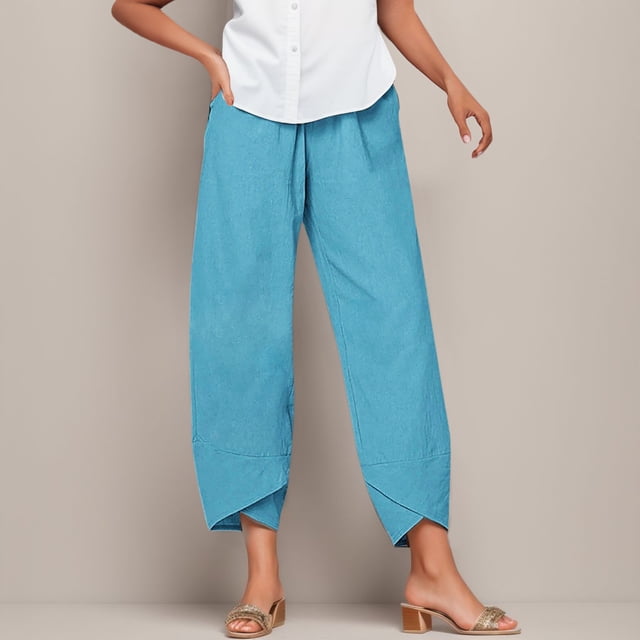 WILLBEST Pantalones Casuales elegantes para Mujer para Uso Diario y En Casa: Ropa Cómoda y de Moda para Cada Ocasión. Extra Grande