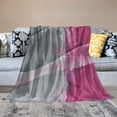 thumbnail image 2 of watercolor painting blanket pink tie dyed blanket, gray abstract art chair blanket gray aesthetic blanket, graffiti plush blanket super comfortable and breathable home decoration, 2 of 6