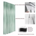 thumbnail image 6 of Green Blackout Curtains for Bedroom/Living Room, Pinch Pleated Black Out Curtains, Modern Abstract Art Ombre Striped Room Darkening Window Drapes with Hooks 2 Panels, 59"x70", 6 of 8