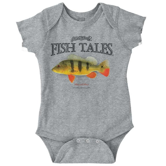 Gill McFinn Bass Fishing Fisherman Romper Boys or Girls Infant Baby Brisco Brands 12M