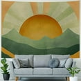 thumbnail image 4 of Creowell  Boho Sage Green Tapestry, Abstract Mountain Golden Sun Nature Tapestry Wall Hanging for Bedroom, Modern Minimalist Landscape Tapestries Poster Blanket College Dorm Home Decor 40x60inch, 4 of 6