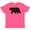 Vintage Hot Pink, variant on Inktastic California Black Bear Silhouette Youth T-Shirt