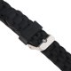 thumbnail image 5 of Correa de reloj de silicona para hombre, resistente al agua, con cierre desplegable de 16 mm Negro, 5 of 7