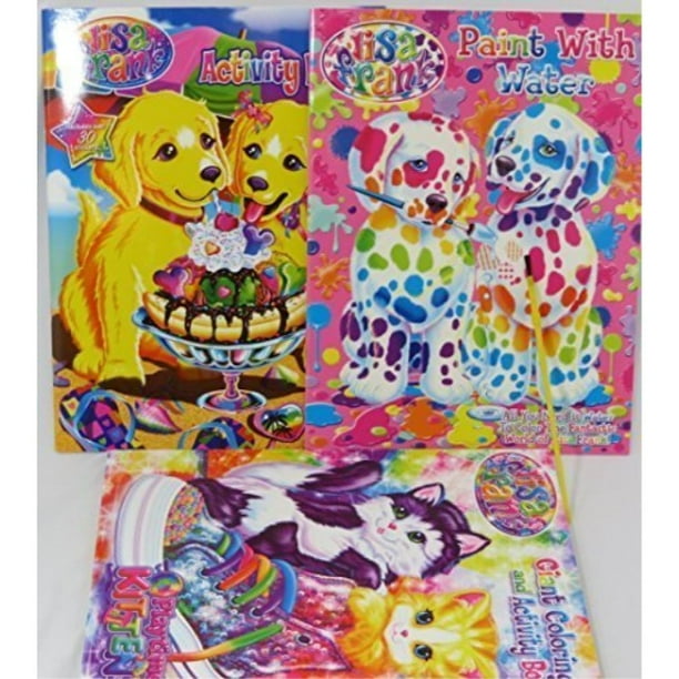 Lisa Frank coloring book, activity book, and water coloring book set ...