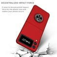 thumbnail image 5 of Decase Slim Case for Samsung Galaxy Z Flip 4 Rugged Case with Metal Ring Holder Kickstand Magnetic Shockproof Durable Case For Samsung Galaxy Z Flip 4,Red, 5 of 7