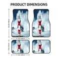 thumbnail image 2 of Cauagu Circular Lighthouse Pattern Car Floor Mat Set of 4,Car Carpet Mats Car Mats with Anti-Slip Backing & Driver Heel Pad Universal Fit for Cars/Trucks/SUV/Vans, 2 of 6