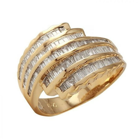 Foreli 1.6CTW Diamond 14K Yellow Gold Ring