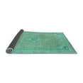 thumbnail image 2 of Ahgly Company Indoor Square Abstract Light Blue Modern Area Rugs, 3' Square, 2 of 4