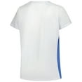 thumbnail image 3 of Women's Fanatics  White Detroit Lions Plus Size Glitter Lace-Up V- Neck T-Shirt, 3 of 3