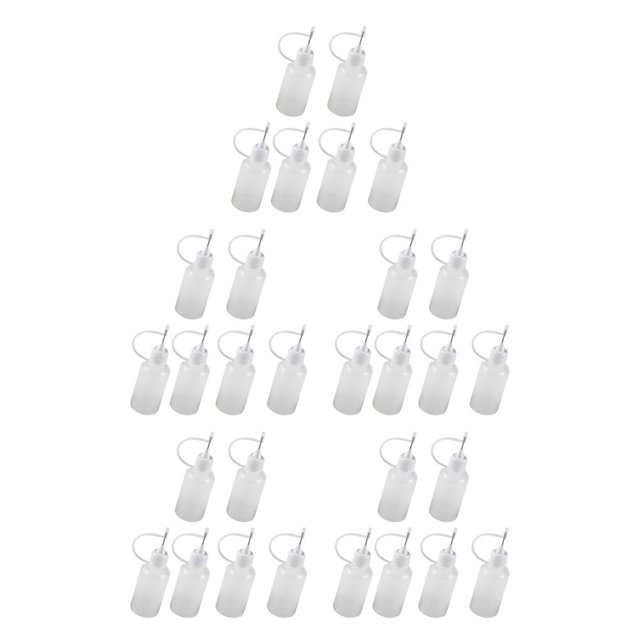 Injueey Botella de pegamento de punta de de 6 uds., 30ml, herramienta de filigrana de papel para manualidades, aplicador de botella de Type2 NO2