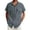 Grey, variant on Hawaiian Shirt for Men Short Sleeve Lapel Button Down Solid Color Beach T-Shirt Casual Cool Vacation T Shirt Summer Shirts Men
