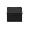 thumbnail image 5 of Household Essentials Medium Fabric Storage Bins, Set of 2, Storage Box with Fully Removable Lid, Luxe Black Fabric, 5 of 7