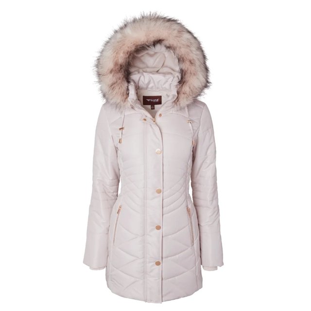 Women's Longer Length Plush Lined Puffer Coat
