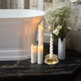 thumbnail image 4 of 1 Pair Antique Style Stainless Steel Candle Holder for Home Decor Wedding and Party Taper Candle Stand Classic Wide Base Candle Stand, 4 of 8