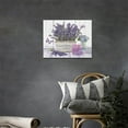 thumbnail image 3 of Lavender Canvas Wall Art Country Lavender Flower Butterfly Candle Wall Decor Purple Floral Farmhouse Pictures Painting Prints Framed Artwork Decor for Bathroom Bedroom Living Room 12"x16", 3 of 6