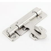 Unique Bargains Stainless Steel Gate Door Lock Latch Bolt Hasp Stapler 4"