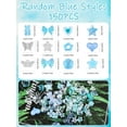 thumbnail image 2 of 150PCS Pastel Acrylic Beads for Jewelry Making – Kalolary Kawaii Bow, Butterfly, Flower, Heart, & Macaron Beads for DIY Bracelets, Necklaces, and Crafts (Blue), 2 of 6