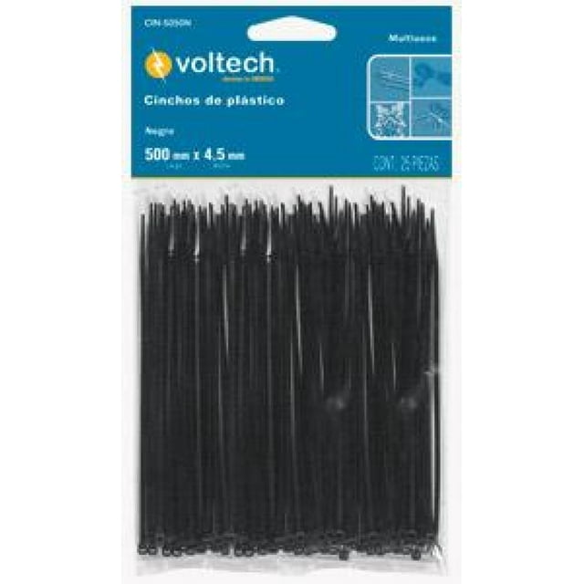 CINCHO NEGRO 50 lb 4.5 mm X 250 mm 50 PZ VOLTECK 44327 VOLTECK CIN-5025N