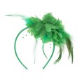 thumbnail image 3 of Ofertas Únicas 1 Pc Diadema Flores Plumas Accesorios para el Cabello para Mujeres Verde, 3 of 5